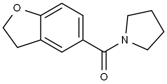 (2,3-dihydrobenzofuran-5-yl)(pyrrolidin-1-yl)methanone Structure