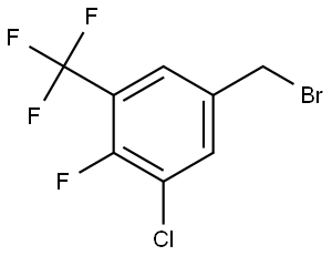 5-(Bromomethyl)-1-chloro-2-fluoro-3-(trifluoromethyl)benzene Structure