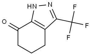 3-(Trifluoromethyl)-5,6-dihydro-1H-indazol-7(4H)-one Structure