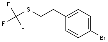 1-Bromo-4-[2-[(trifluoromethyl)thio]ethyl]benzene Structure