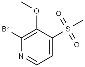 2-Bromo-3-methoxy-4-(methylsulfonyl)pyridine Structure