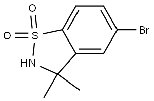 5-Bromo-3,3-dimethyl-2,3-dihydrobenzo[d]isothiazole 1,1-dioxide Structure