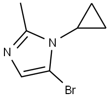 5-bromo-1-cyclopropyl-2-methyl-1H-imidazole Structure