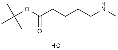 N-δ-Methyl-δ-aminovaleric acid t-butyl ester hydrochloride Structure