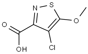 4-Chloro-5-methoxyisothiazole-3-carboxylic acid Structure