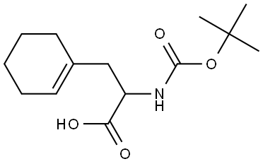 a-(Boc-amino)-1-cyclohexene-1-propanoic acid Structure