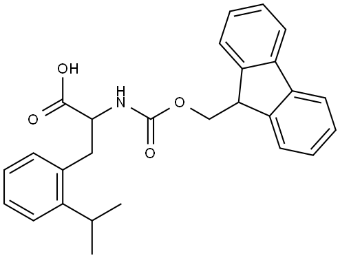 Phenylalanine, N-[(9H-fluoren-9-ylmethoxy)carbonyl]-2-(1-methylethyl)- Structure