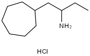 1-cycloheptylbutan-2-amine hydrochloride Structure