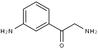 2-Amino-1-(3-aminophenyl)ethanone 구조식 이미지