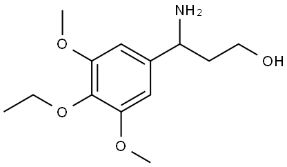 3-Amino-3-(4-ethoxy-3,5-dimethoxyphenyl)propan-1-ol Structure