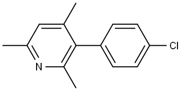 3-(4-Chlorophenyl)-2,4,6-trimethylpyridine Structure