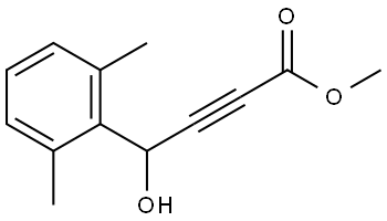 Methyl 4-(2,6-dimethylphenyl)-4-hydroxy-2-butynoate Structure