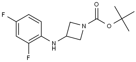 tert-butyl 3-((2,4-difluorophenyl)amino)azetidine-1-carboxylate Structure