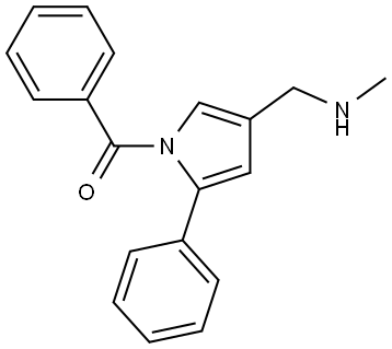 (4-((methylamino)methyl)-2-phenyl-1H-pyrrol-1-yl)(phenyl)methanone Structure