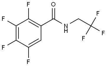 2,3,4,5-Tetrafluoro-N-(2,2,2-trifluoroethyl)benzamide Structure