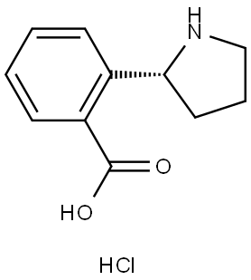 (R)-2-(pyrrolidin-2-yl)benzoic acid hydrochloride Structure