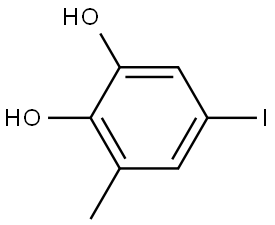 5-Iodo-3-methyl-1,2-benzenediol Structure