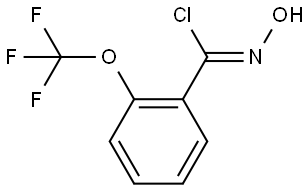 Benzenecarboximidoyl chloride, N-hydroxy-2-(trifluoromethoxy)-, [C(Z)]- 구조식 이미지