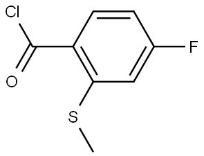 4-Fluoro-2-(methylthio)benzoyl chloride Structure