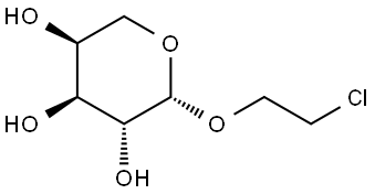 β-L-Arabinopyranoside, 2-chloroethyl Structure