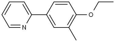 2-(4-Ethoxy-3-methylphenyl)pyridine Structure