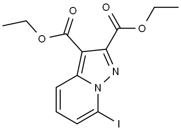 2,3-Diethyl 7-iodopyrazolo[1,5-a]pyridine-2,3-dicarboxylate Structure