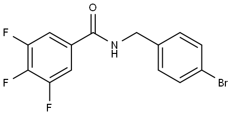 N-[(4-Bromophenyl)methyl]-3,4,5-trifluorobenzamide Structure