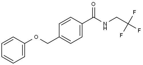 4-(Phenoxymethyl)-N-(2,2,2-trifluoroethyl)benzamide Structure