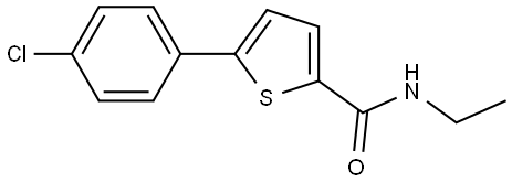 5-(4-Chlorophenyl)-N-ethyl-2-thiophenecarboxamide Structure