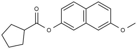 7-Methoxy-2-naphthalenyl cyclopentanecarboxylate Structure