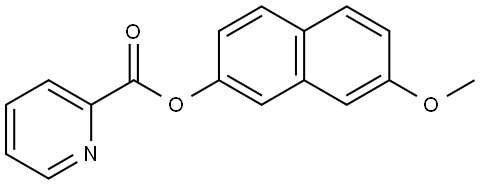 7-Methoxy-2-naphthalenyl 2-pyridinecarboxylate Structure