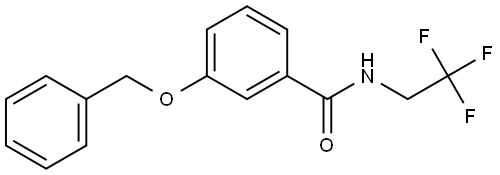 3-(Phenylmethoxy)-N-(2,2,2-trifluoroethyl)benzamide 구조식 이미지