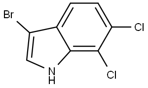 3-Bromo-6,7-dichloro-1H-indole Structure