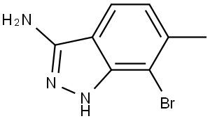 7-bromo-6-methyl-1H-indazol-3-amine Structure