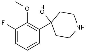 4-(3-fluoro-2-methoxyphenyl)piperidin-4-ol Structure