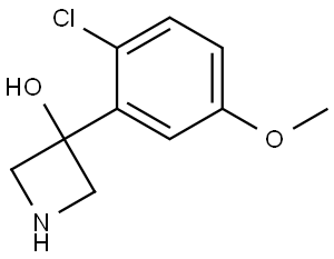 3-(2-Chloro-5-methoxyphenyl)-3-azetidinol Structure