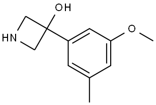 3-(3-Methoxy-5-methylphenyl)-3-azetidinol Structure