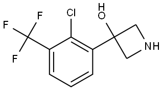 3-[2-Chloro-3-(trifluoromethyl)phenyl]-3-azetidinol Structure