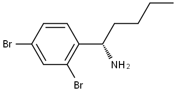 (1S)-1-(2,4-DIBROMOPHENYL)PENTAN-1-AMINE Structure