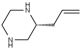 (2R)-2-(prop-2-en-1-yl)piperazine Structure