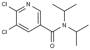 5,6-Dichloro-N,N-bis(1-methylethyl)-3-pyridinecarboxamide Structure