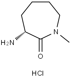 (R)-3-amino-1-methylazepan-2-one hydrochloride Structure