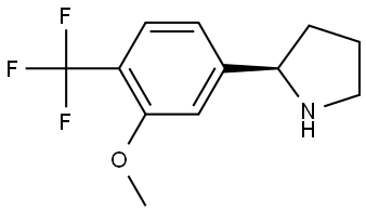 (2R)-2-[3-METHOXY-4-(TRIFLUOROMETHYL)PHENYL]PYRROLIDINE Structure