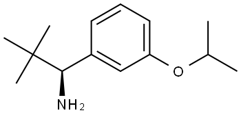 (S)-1-(3-isopropoxyphenyl)-2,2-dimethylpropan-1-amine 구조식 이미지