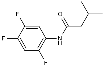 3-Methyl-N-(2,4,5-trifluorophenyl)butanamide Structure