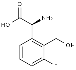 (2S)-2-amino-2-[3-fluoro-2-(hydroxymethyl)phenyl]acetic acid Structure