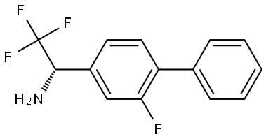 (1S)-2,2,2-TRIFLUORO-1-(3-FLUORO-4-PHENYLPHENYL)ETHYLAMINE Structure