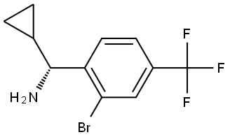 (R)-[2-BROMO-4-(TRIFLUOROMETHYL)PHENYL](CYCLOPROPYL)METHANAMINE Structure