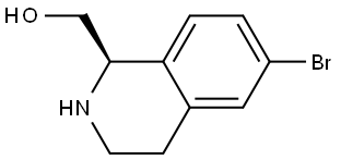 (6-bromo-1,2,3,4-tetrahydroisoquinolin-1-yl)methanol Structure