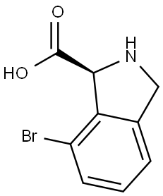 (1S)-7-bromo-2,3-dihydro-1H-isoindole-1-carboxylic acid Structure